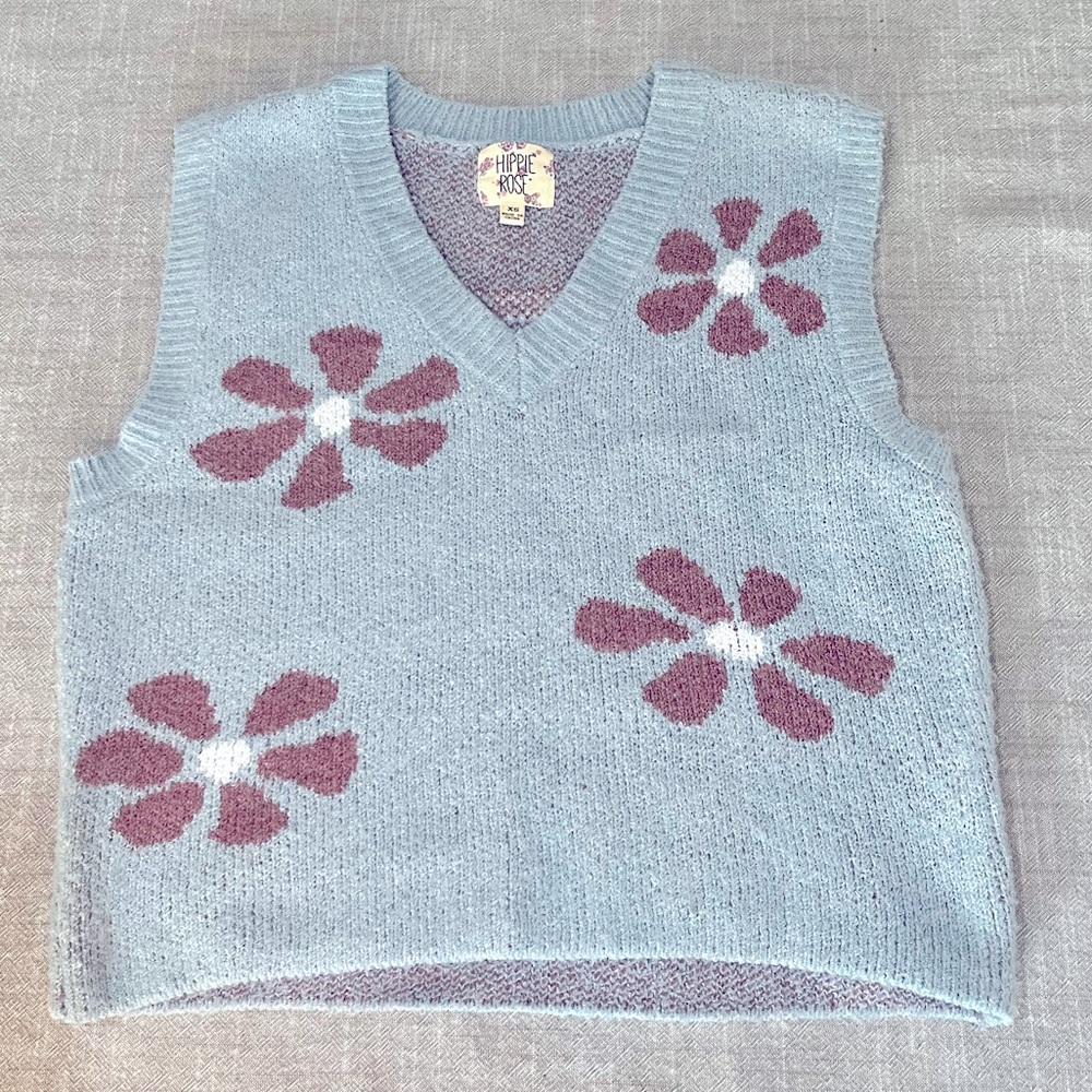 Hippie Rose Floral Sweater Top
